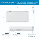 2x4 LED Flat Panel Troffer Lights, 5CCT 3000K-6500K, 30W-72W Dimmable, 3750-9000Lumens, Recessed Drop Ceiling Light Fixture for Office, ETL DLC