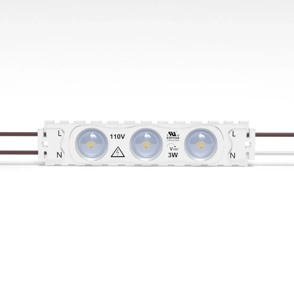 LED Module String Lights – Red/Green/White, 3W/Module, 390LM, 110V/220V, 130LM/W, CRI 90+, IP67 Waterproof, Dimmable, 48FT, UL Certified, 50,000 Hrs Lifespan